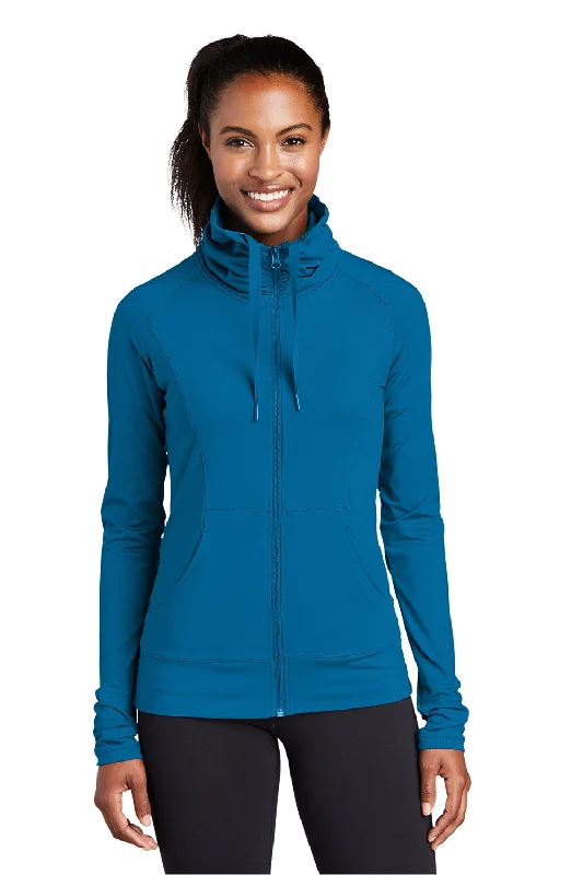 Sport-Tek Womens Sport-Wick Moisture Wicking Full Zip Jacket - Peacock Blue Chenille Fabric Brocade Fabric Lace Fabric Sport-Tek Womens Sport-Wick Moisture Wicking Full Zip Jacket - Peacock Blue Chenille Fabric Brocade Fabric Lace Fabric
