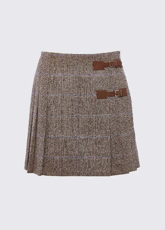 Blossom Tweed Skirt - Woodrose denim skirt stylish