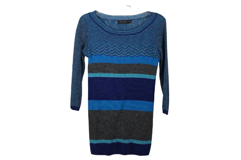 The Limited Merino Wool Blend Blue Sweater | M Sweater Knitwear Pullover