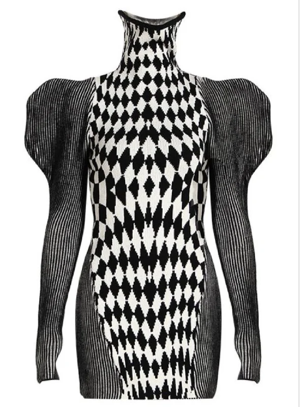 Call it what you want sweater dress Elasticated Padded Insulated