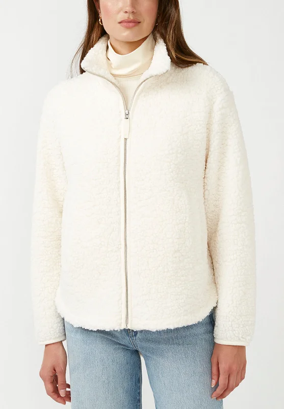 Caterina Women's Full Zip Jacket in Marled Oatmeal - JK0015F Fleece Jacket Down Jacket Feather Jacket Caterina Women's Full Zip Jacket in Marled Oatmeal - JK0015F Fleece Jacket Down Jacket Feather Jacket
