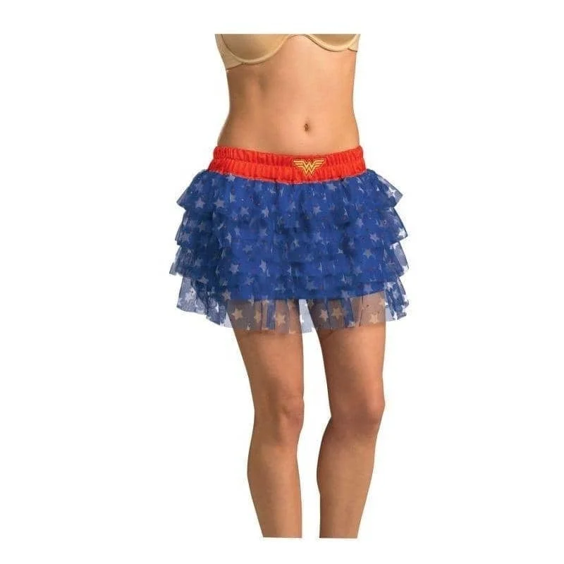 Secret Wishes DC Comics Justice League Superhero Style Adult Skirt With Sequins Wonder Woman cashmere skirt fine