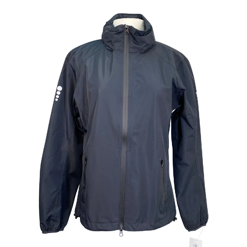 Horze 'Stella' Waterproof Riding Rain Jacket in Navy - Women's EU 36 (US Small) Front Pockets Side Pockets Patch Pockets Horze 'Stella' Waterproof Riding Rain Jacket in Navy - Women's EU 36 (US Small) Front Pockets Side Pockets Patch Pockets