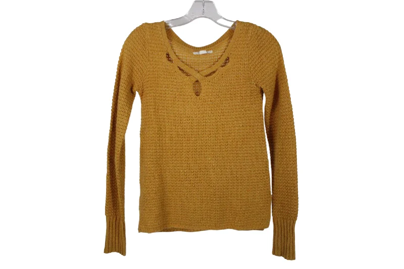 Aeropostale Yellow Shimmer Sweater | XS Wool Sweater Cotton Sweater Cashmere Sweater Aeropostale Yellow Shimmer Sweater | XS Wool Sweater Cotton Sweater Cashmere Sweater