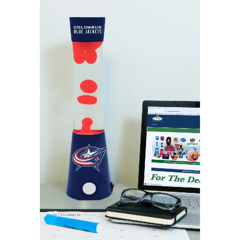 NHL Columbus Blue Jackets Magma Lamp Speaker Appliqued Jacket Beaded Jacket Sequined Jacket NHL Columbus Blue Jackets Magma Lamp Speaker Appliqued Jacket Beaded Jacket Sequined Jacket