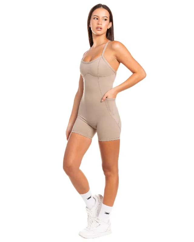 Contour Unitard - Vintage Khaki