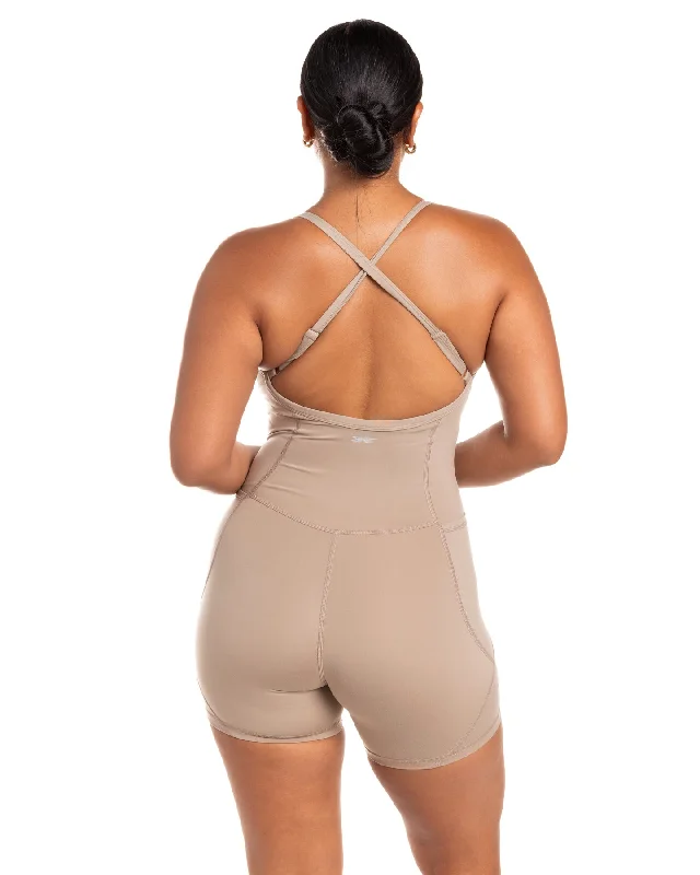 Contour Unitard - Vintage Khaki