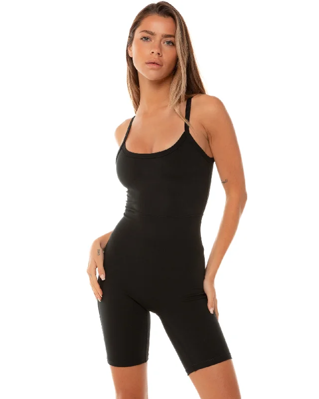 EE Biker Unitard - Black