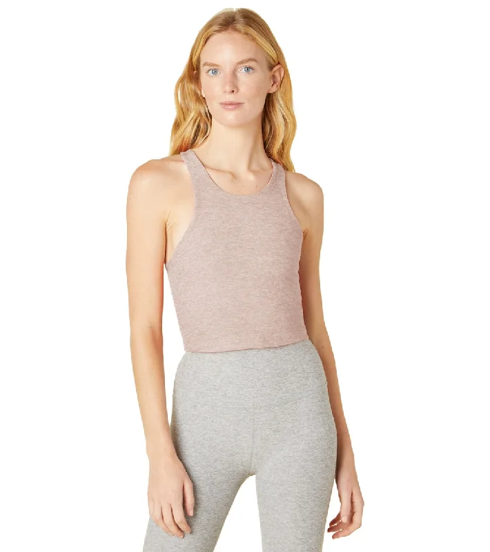 Beyond Yoga Focus Cropped Tank Chai