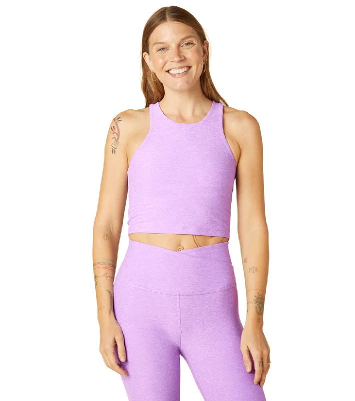 Beyond Yoga Focus Cropped Tank Crisp Lavender Heather