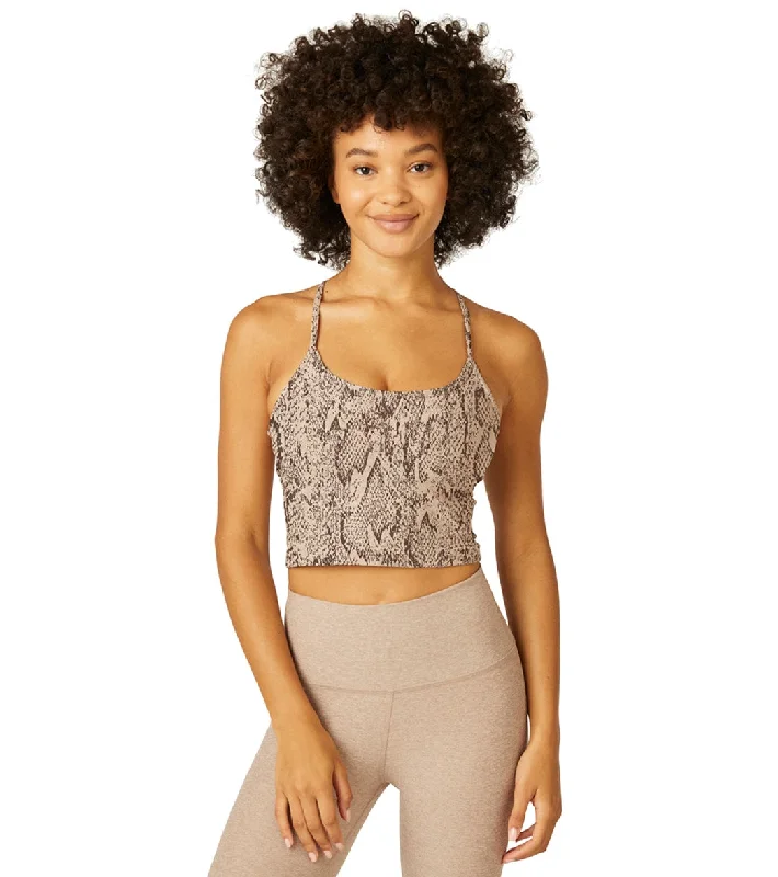 Beyond Yoga Spacedye Printed Slim Racerback Cropped Tank Chai Cobra