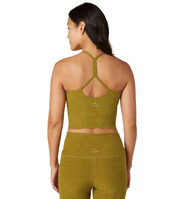 Beyond Yoga Spacedye Slim Racerback Cropped Tank Bronze-Gold