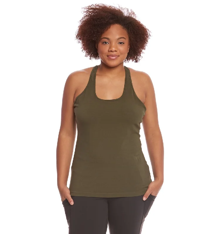 Hard Tail Plus Size U Scoop Yoga Tank Top Valley