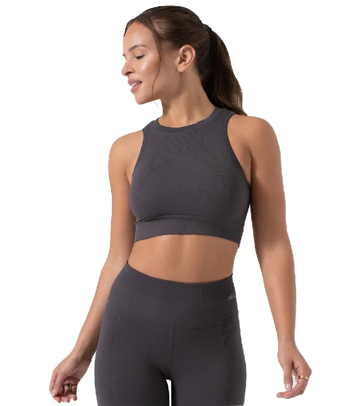 NUX One By One Seamless Yoga Crop Top Calico