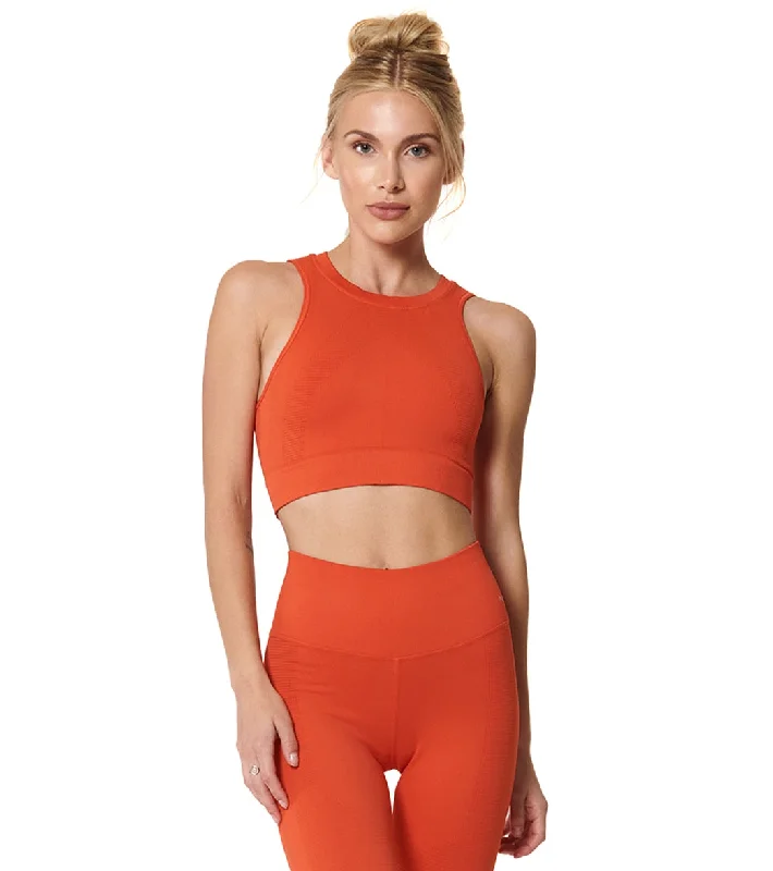 NUX One By One Seamless Yoga Crop Top Candy