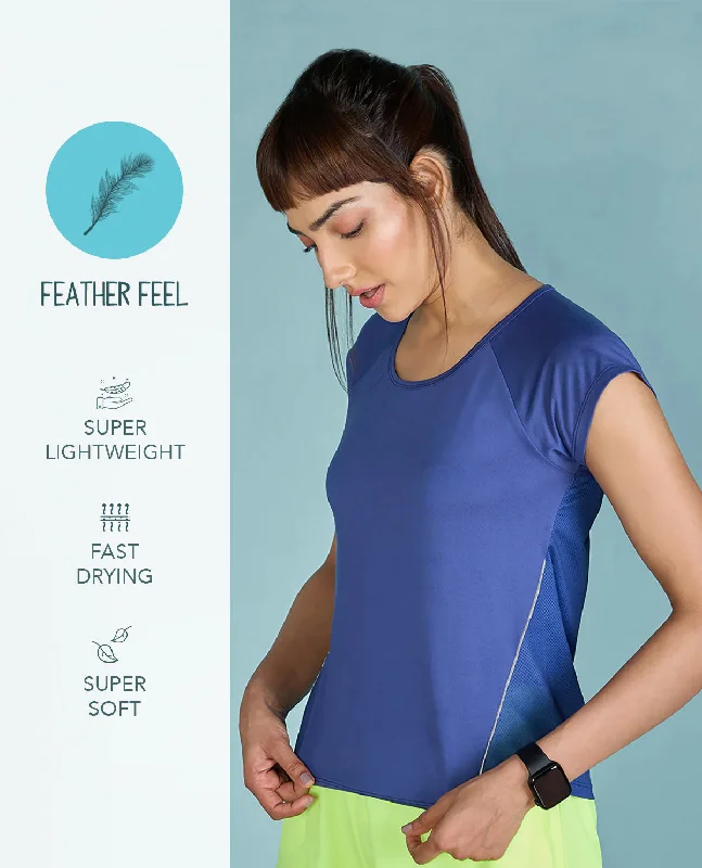 Feather Feel Running Top With Back Tape