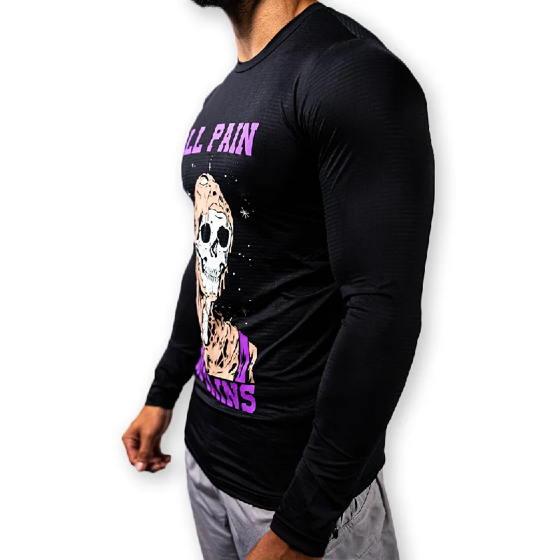 All Pain. No Gains. MUSCLE TEE LONG SLEEVE (LIMITED EDITION) *Read Size Chart*