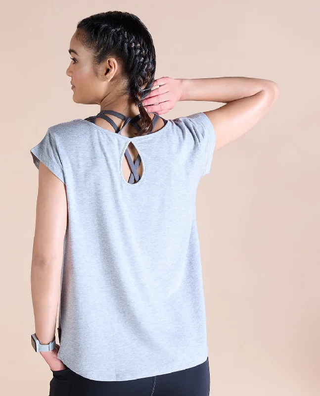 Ease In Tencel Top With Back Keyhole