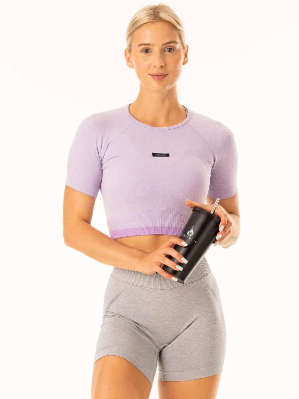 Excel Seamless T-Shirt - Lavender Marl