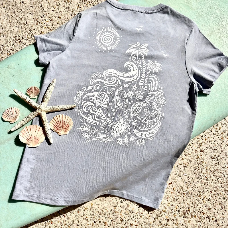 MERMAID TEE - POWDER