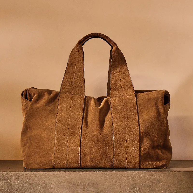 Suede Montecito Weekend Bag - Tabacco