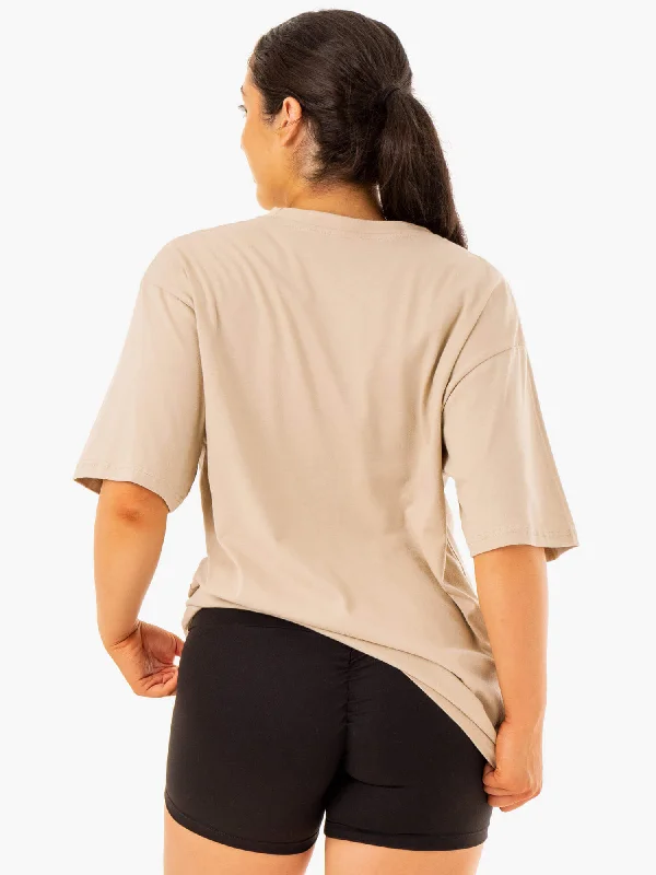 Oversized T-Shirt - Sandstone