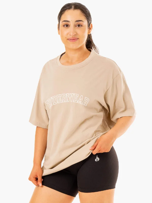 Oversized T-Shirt - Sandstone