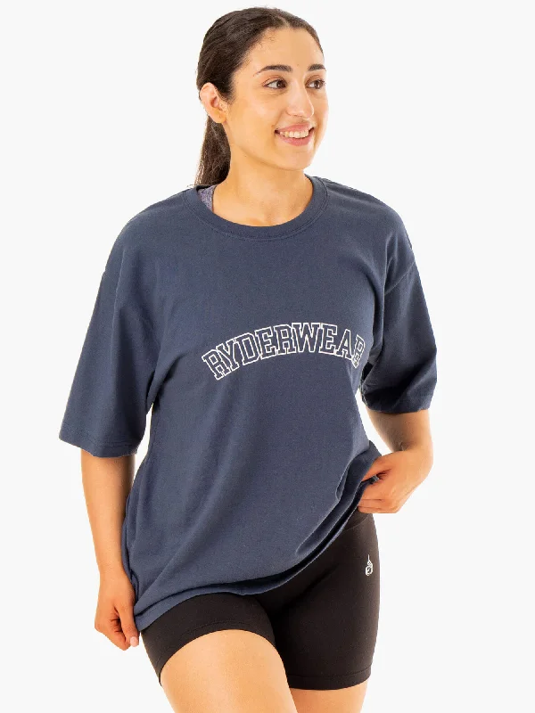 Oversized T-Shirt - Washed Blue