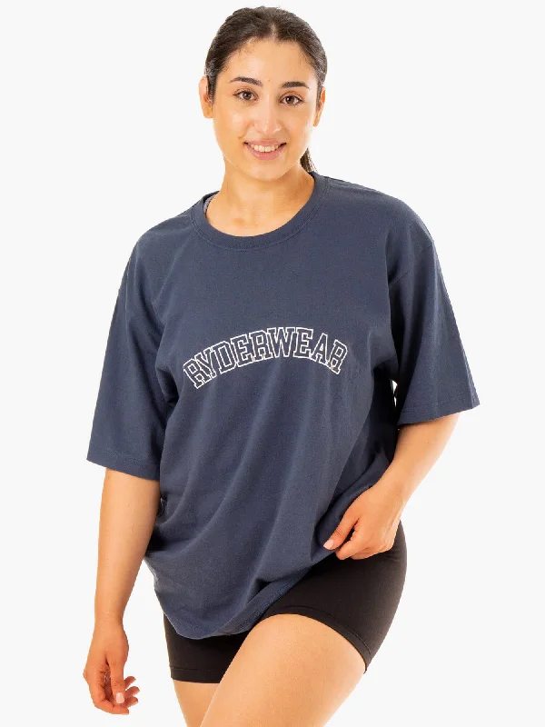 Oversized T-Shirt - Washed Blue