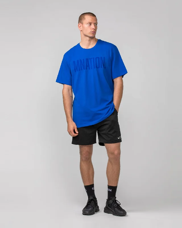 Oversized Tonal Tee - Bondi Blue