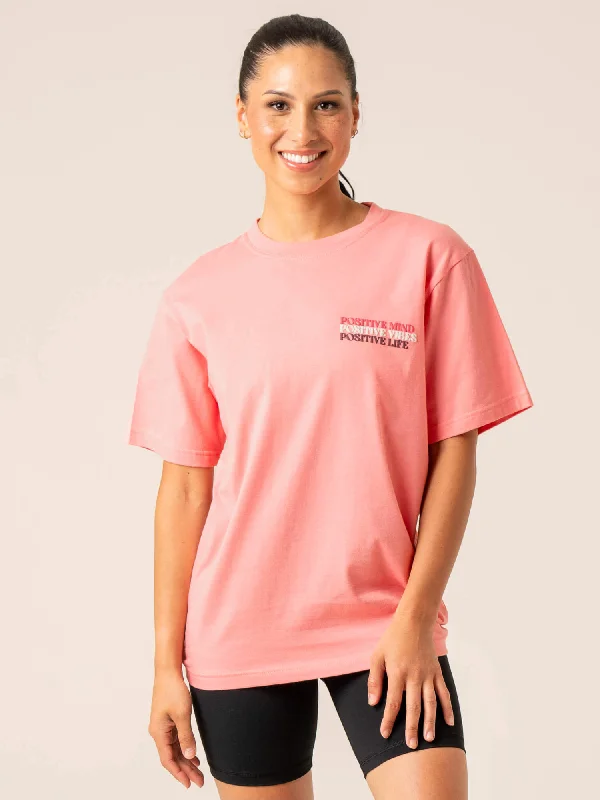 Positive Vibes T-Shirt - Pink