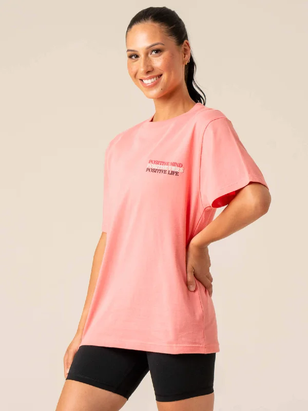 Positive Vibes T-Shirt - Pink