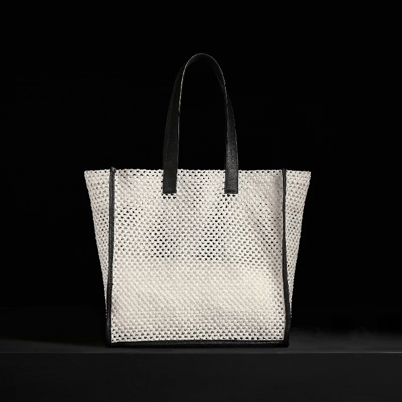 Raffia Tote - White Sand