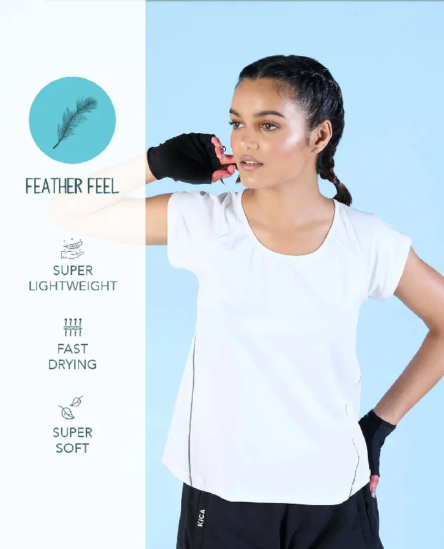 Feather Feel Running Top With Back Tape