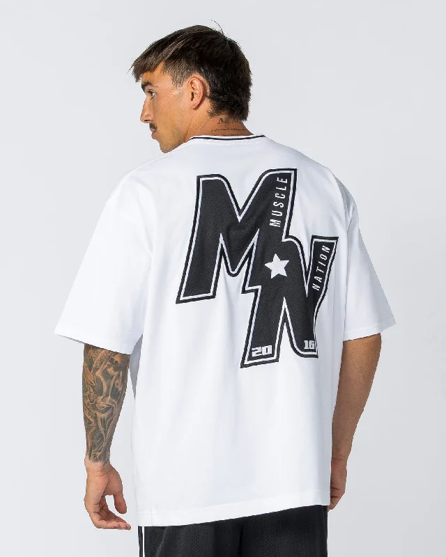 Throwback Oversized Tee - White