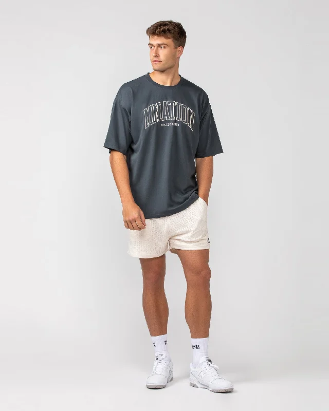 Varsity Oversized Tee - Thunder