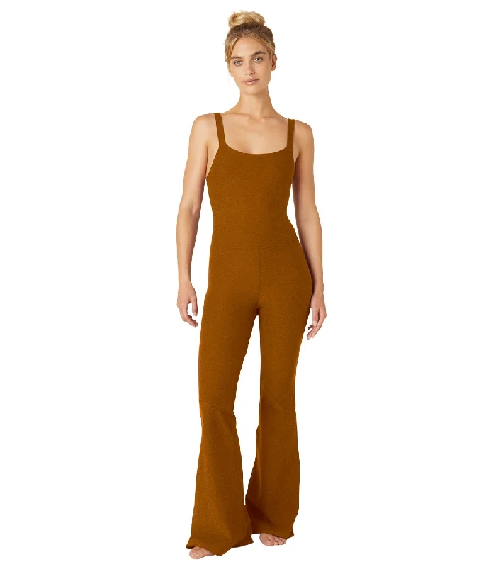 Beyond Yoga Spacedye Hit The Scene Jumpsuit Clove Brown Heather