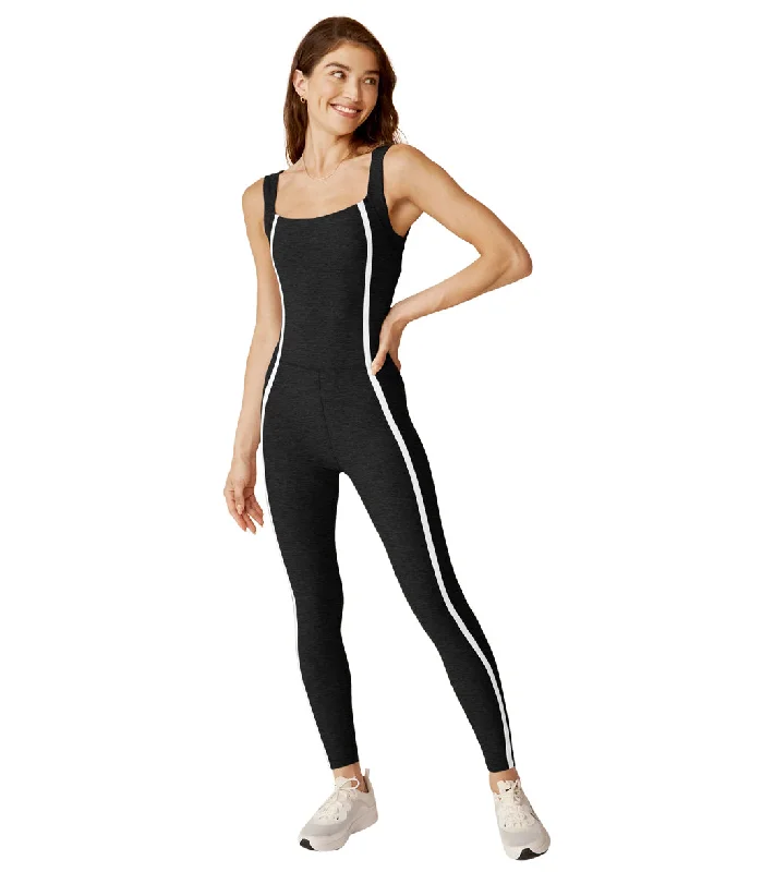 Beyond Yoga Spacedye New Moves Midi Jumpsuit Darkest Night/Cloud White