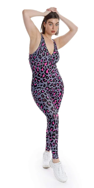 Pink Leopard Eco Unitard