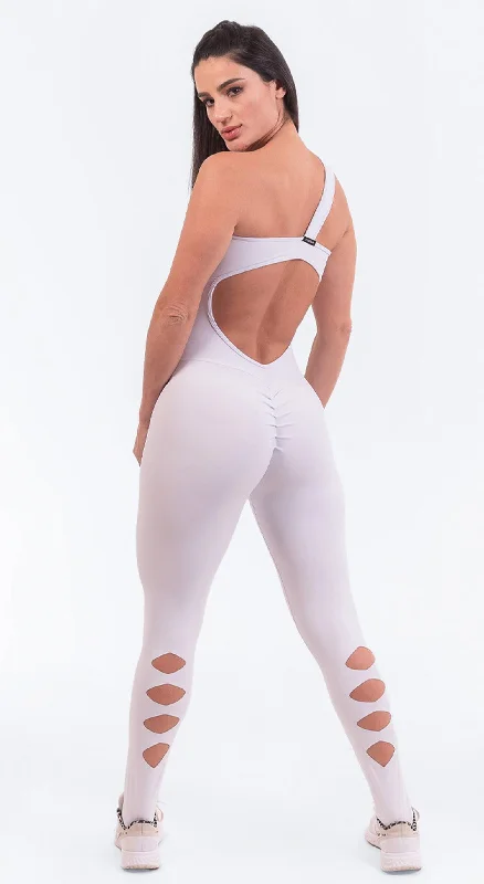 Scrunch Booty Carla One Piece - White