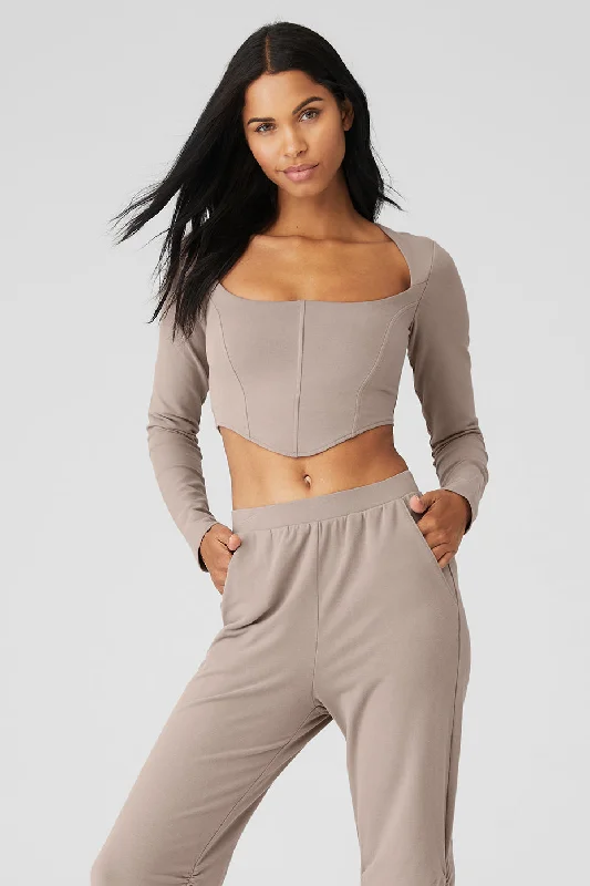 Soft Sculpt Long Sleeve - Taupe