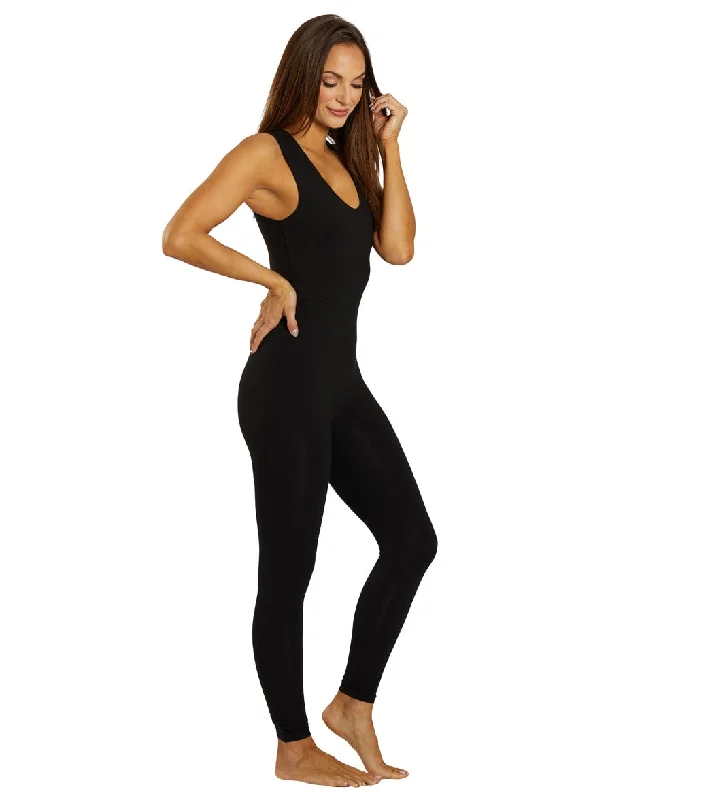 Year of Ours Body V-Neck Jumpsuit Black