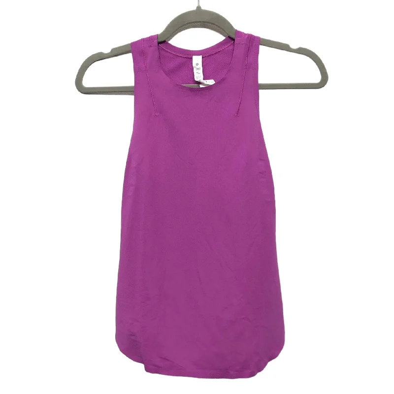 Athletic Tank Top By Lululemon In Purple, Size: 4