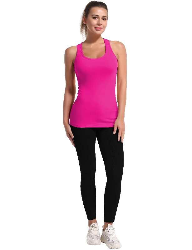 Racerback Athletic Tank Tops magenta