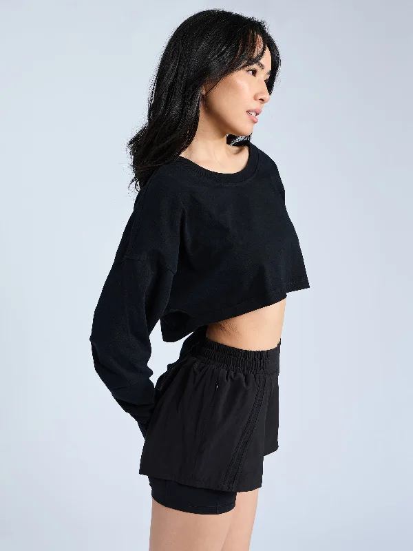 Cool Girl Crop - Onyx Black