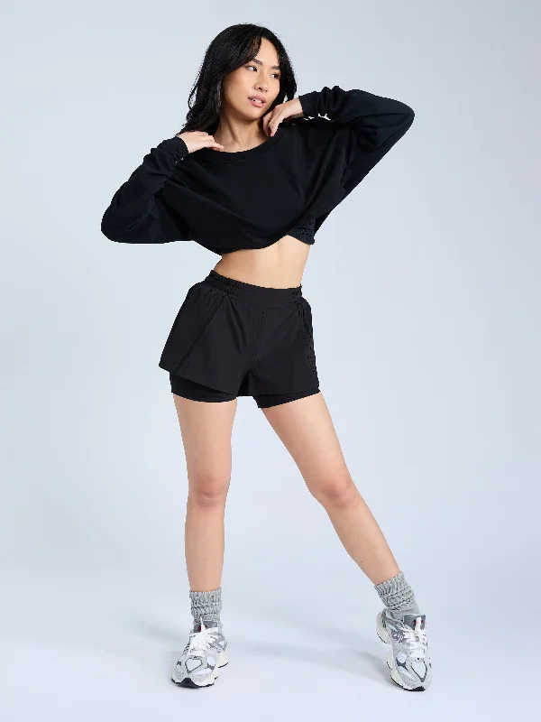 Cool Girl Crop - Onyx Black