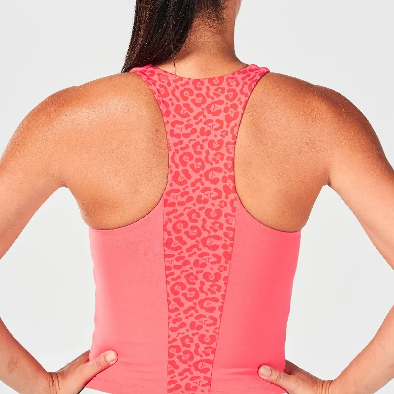 Core Muscle Back Tank - Cayenne