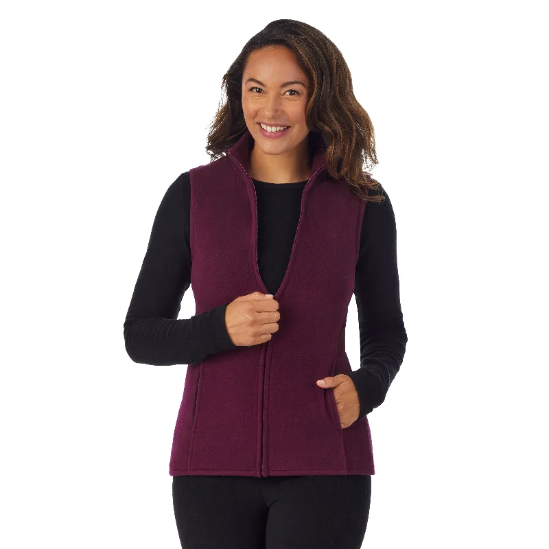 Fleecewear With Stretch Full Zip Vest