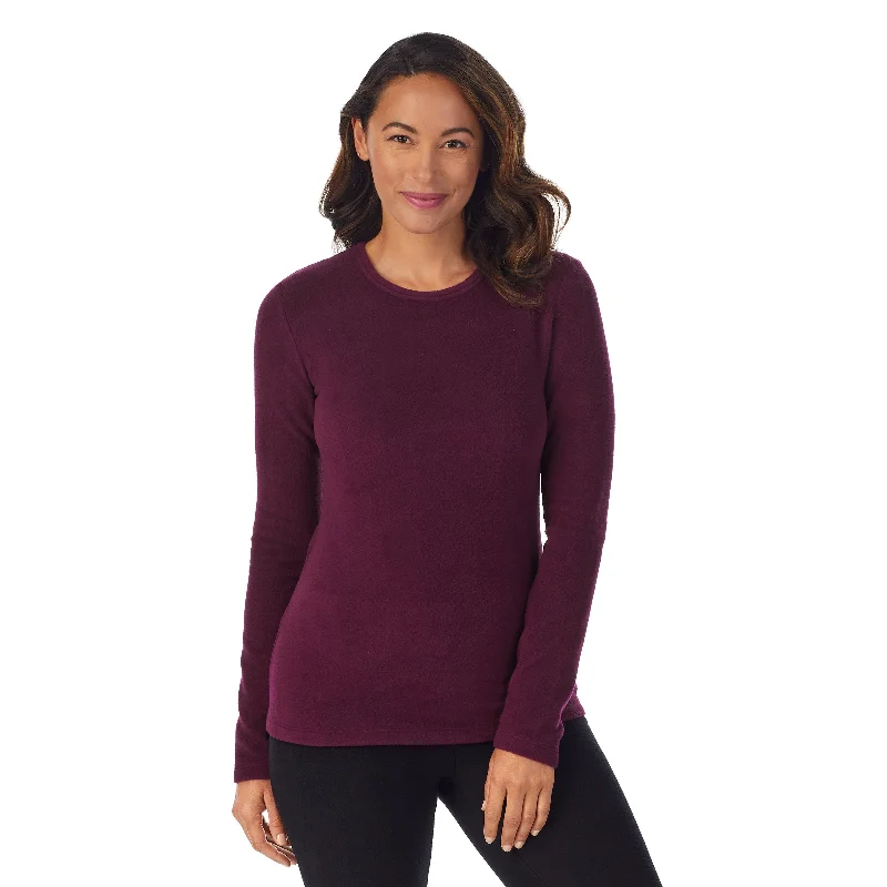 Fleecewear With Stretch Long Sleeve Crew TALL