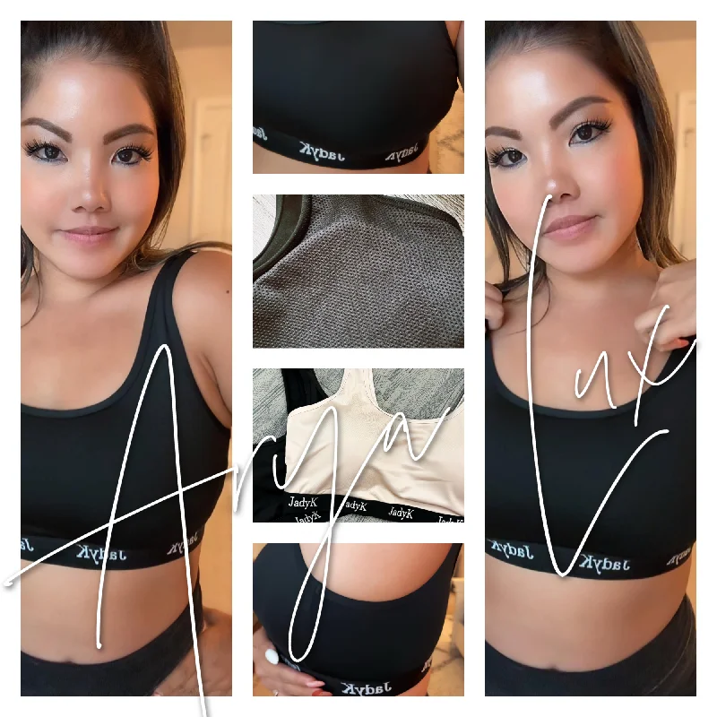 Arya Luxe Bralette Collection - Silk Black and Neutral Tan